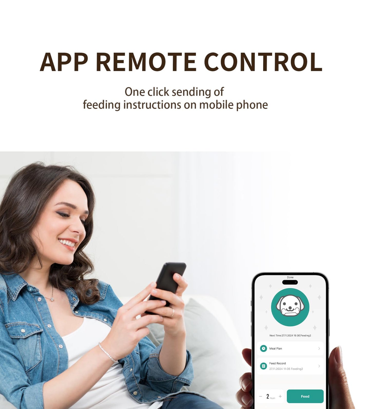 Willow & Paw Automatic Pet Feeder and Water Fountain Set, 4.5L WiFi Smart Food Dispenser with Stainless Steel Bowl, 2.5L Water Dispenser, App Control, Voice Recording