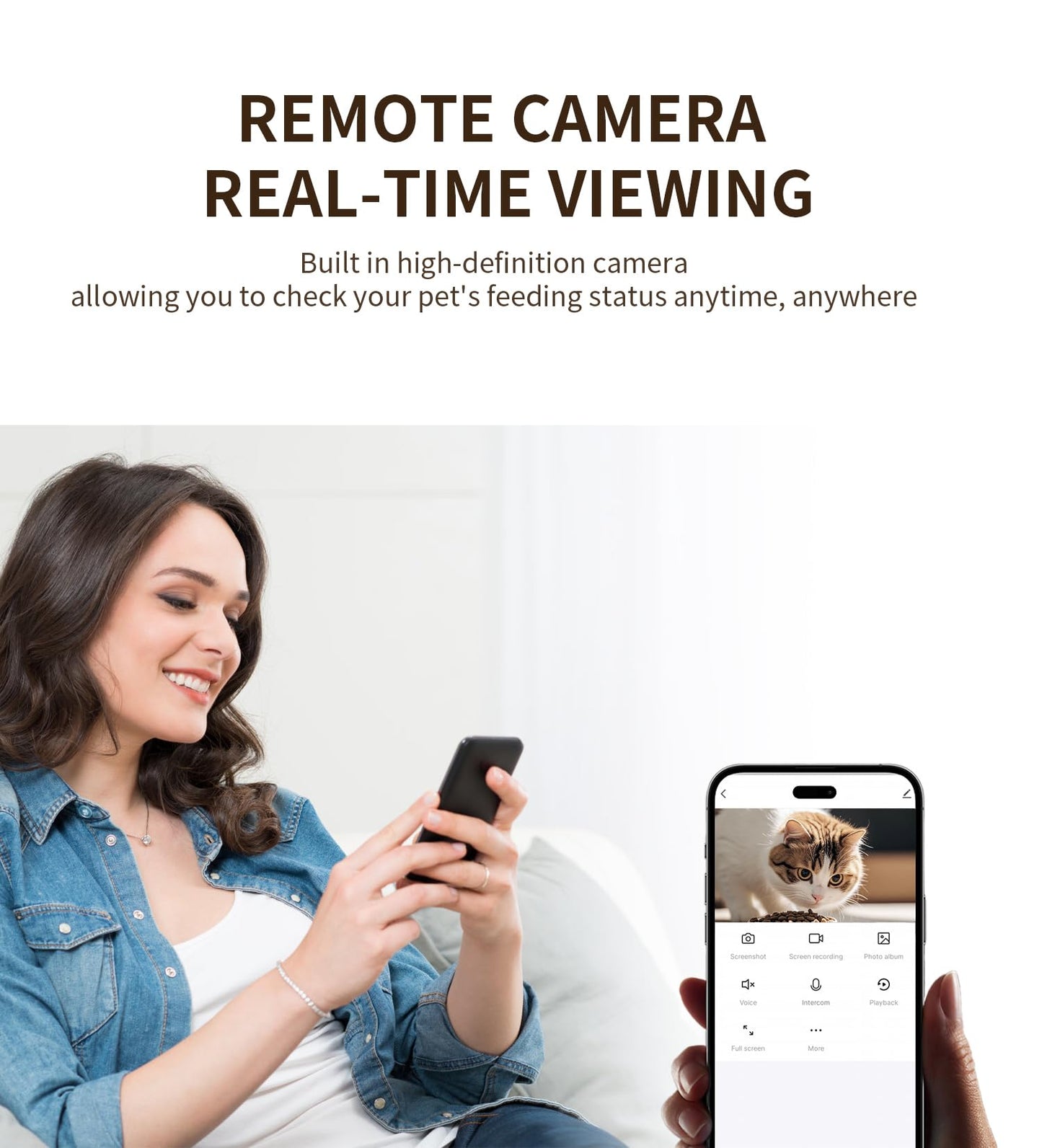 Willow & Paw Smart Automatic Pet Feeder and Water Dispenser Kit with HD Camera, Wi-Fi, 4.5L Feeder & 2.5L Fountain for Cats and Small Dogs