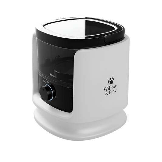 Willow & Paw 6-in-1 Pet Grooming Vacuum Kit, 350W Suction, 3.5L Capacity, Low Noise, with Trimmer, Deshedding Brush, and 6 Combs (3mm-24mm), for Dogs and Cats