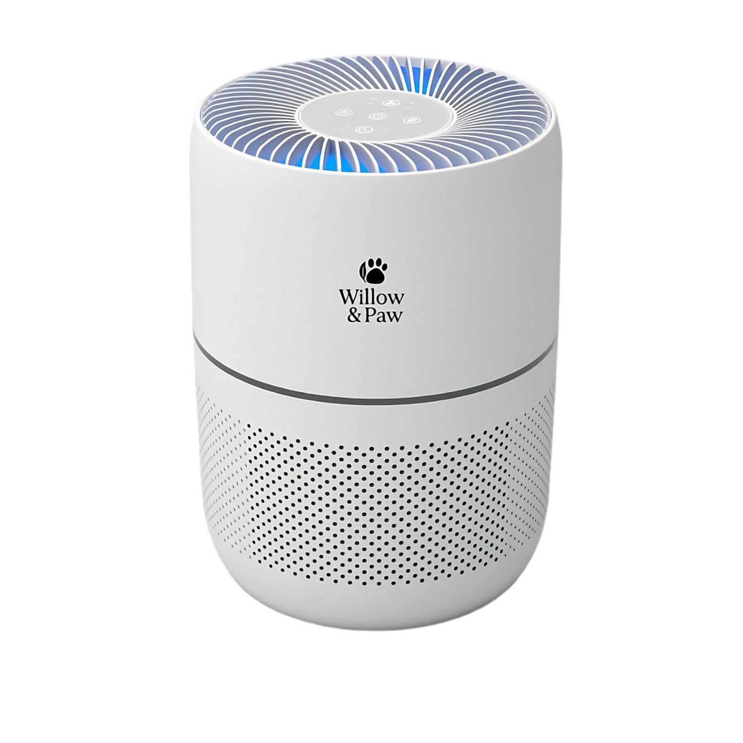 Willow & Paw HEPA Air Purifier for Home - Smart 4-Color Air Quality Sensor, 4 Speed Modes (Auto & Sleep), 8H Timer, and Aromatherapy Diffuser